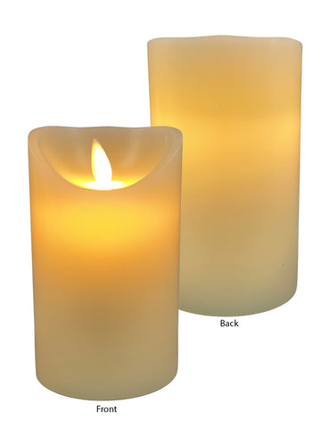 LED Wax Coated Vanilla Scented Candle