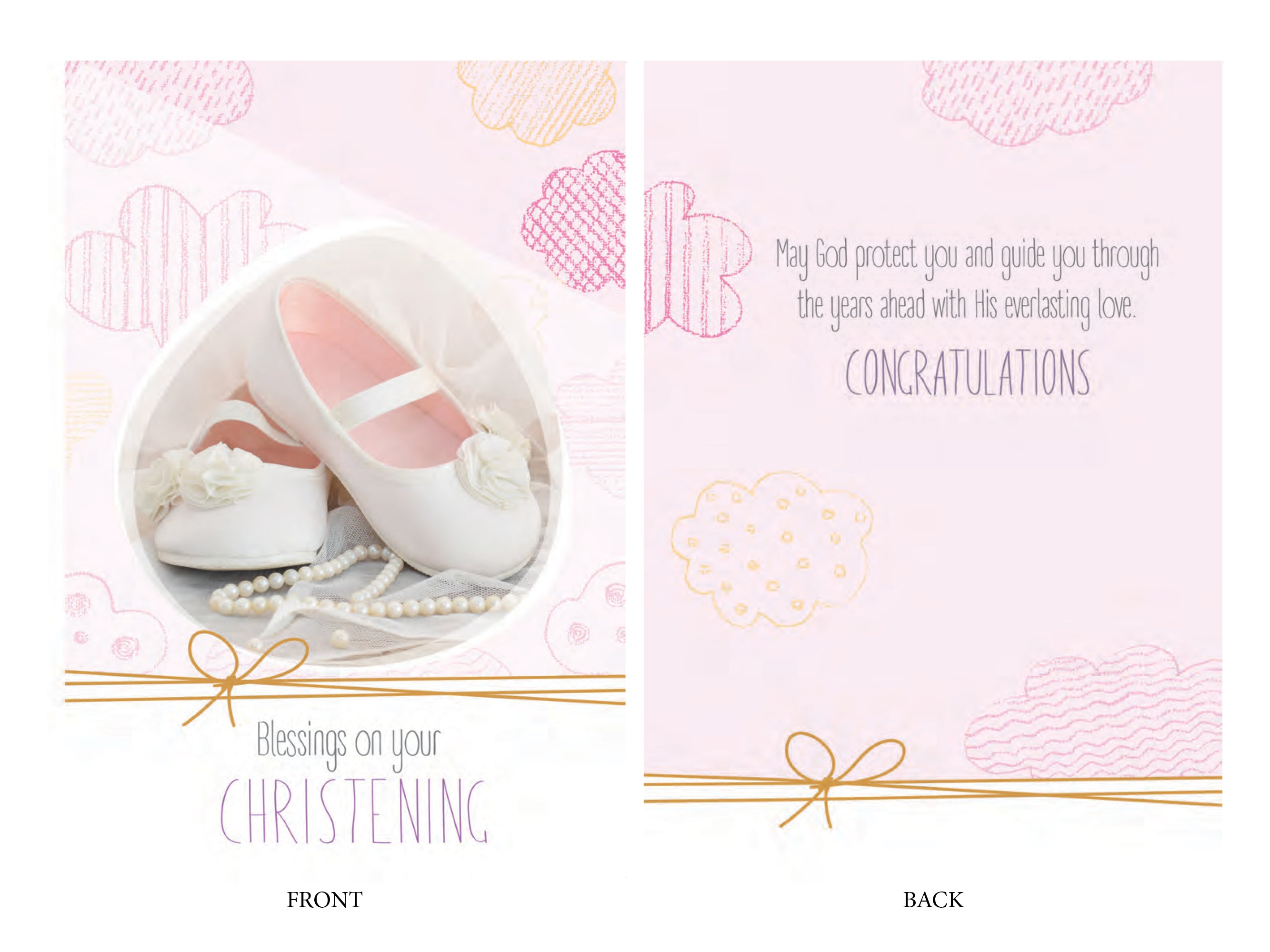 Blessings On Your Christening Card Girl Christian Supplies Adelaide