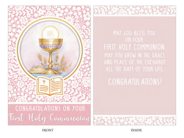 Communion Card - Congratulations Girl
