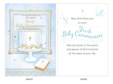 Communion Card - Congratulations Boy
