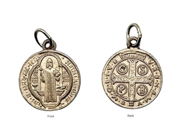 St. Benedict Gold Aluminium Medal 17mm