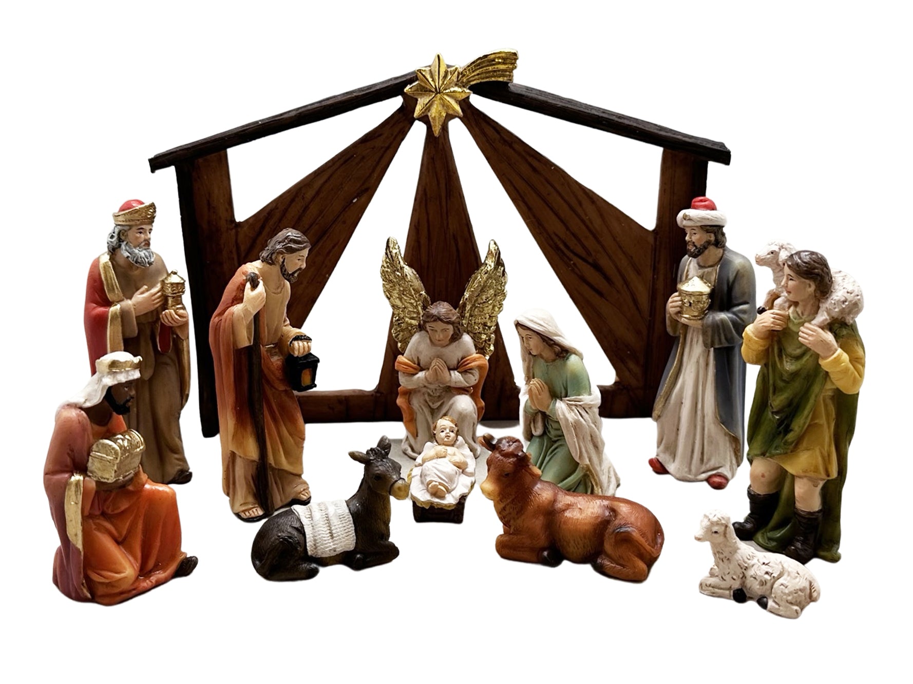 Nativity Set & Stable - 11 Pieces 100mm – Christian Supplies Adelaide