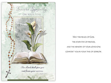 'Sincere Sympathy On Your Loss' Card