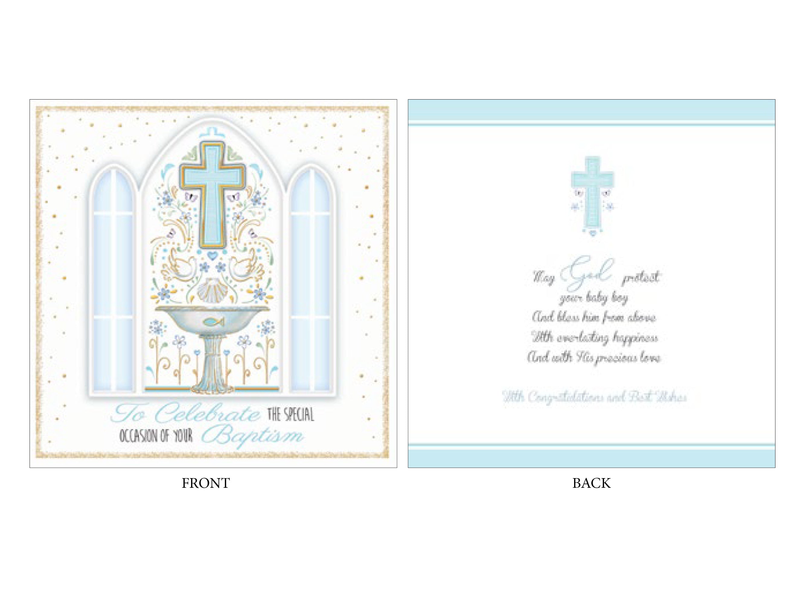 Boutique Baptism Card Boy Christian Supplies Adelaide