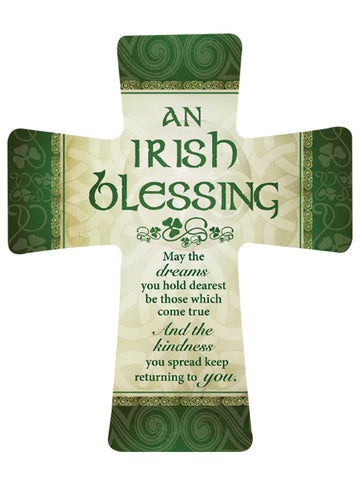 Porcelain Cross - Irish Blessing