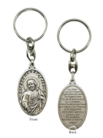 SHJ / Our Father Keyring - Oval Shaped