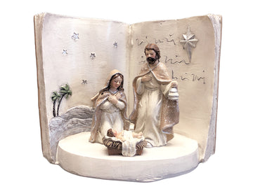 Holy Family Nativity Scene with LED Light