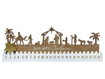 Wooden Christmas Countdown Calendar