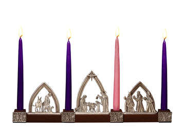Nativity Advent Candle Holder