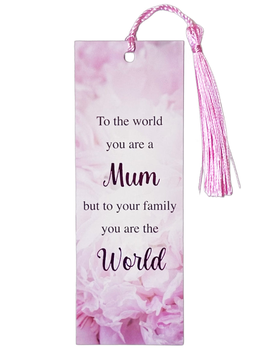 Laminated Bookmark With Tassel - Mum