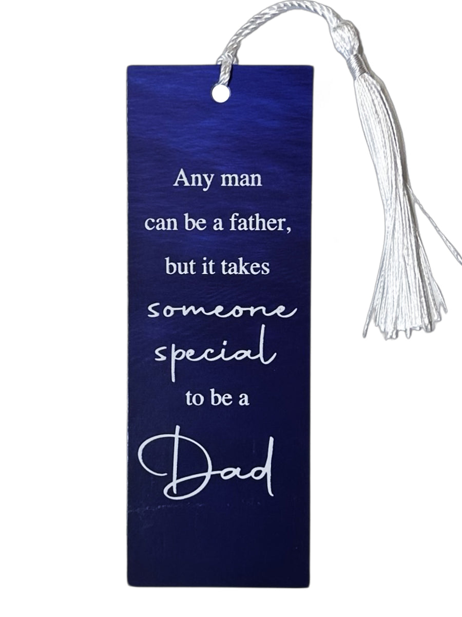 Laminated Bookmark With Tassel - Dad