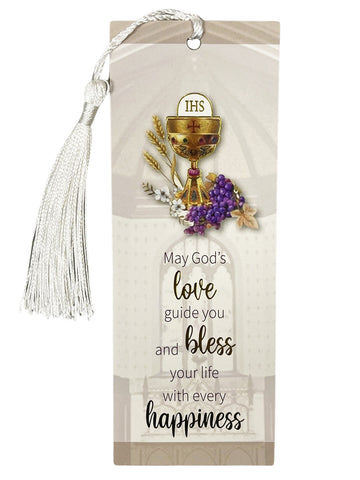 Communion Bookmark With Tassel - May God