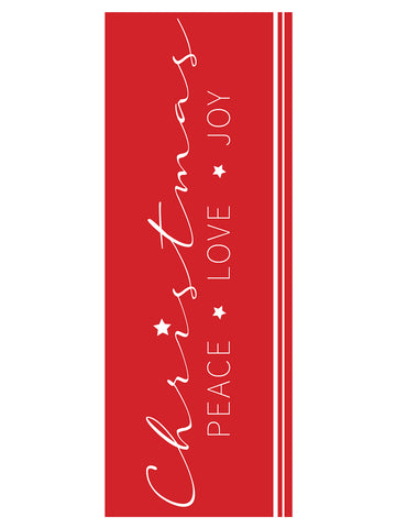 Christmas Bookmark - Peace Love Joy