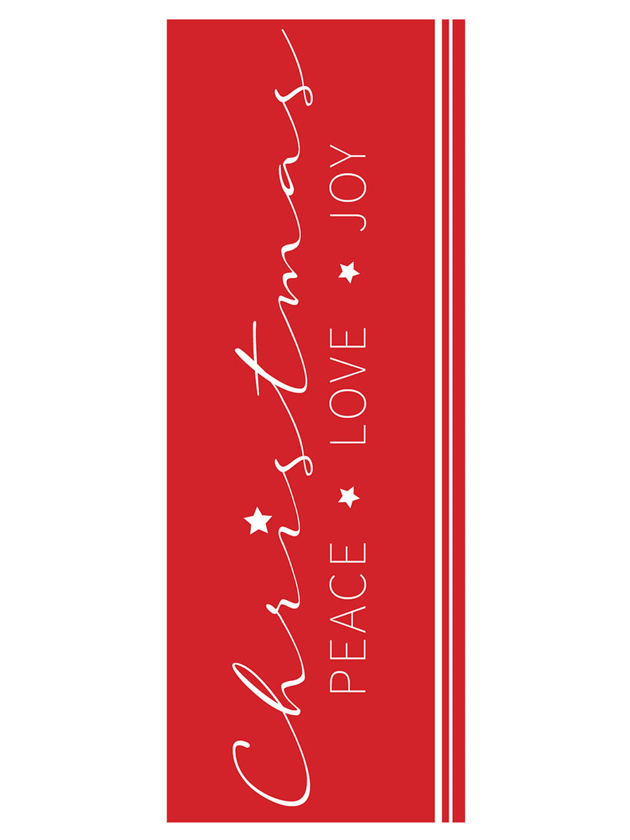 Christmas Bookmark - Peace Love Joy