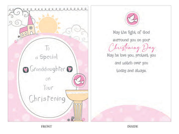 Christening Card - Special Granddaughter