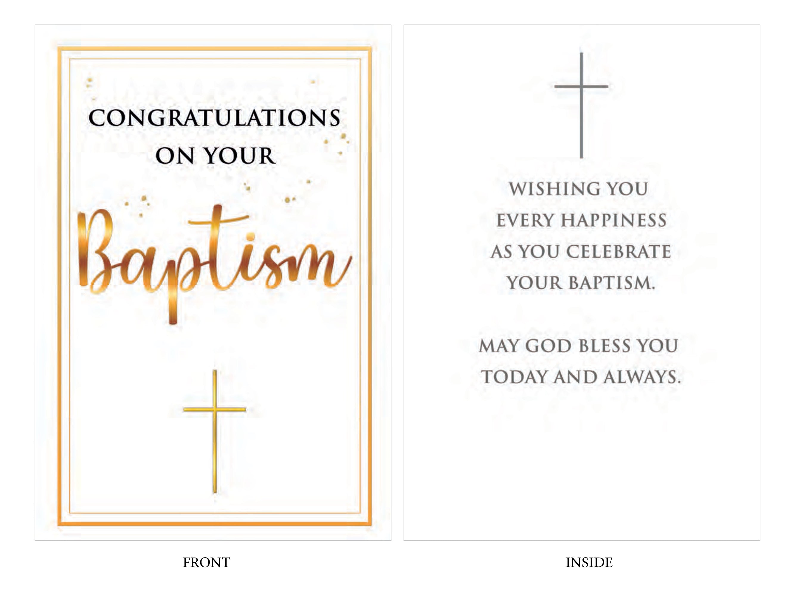 Baptism Card Congratulations Christian Supplies Adelaide