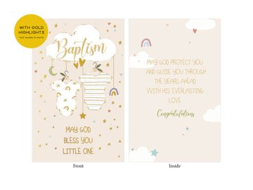 Baptism Card - Baby Neutral