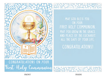 Communion Card - Congratulations Boy