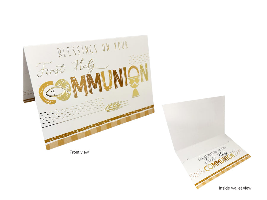 Blessings On Your First Holy Communion Card