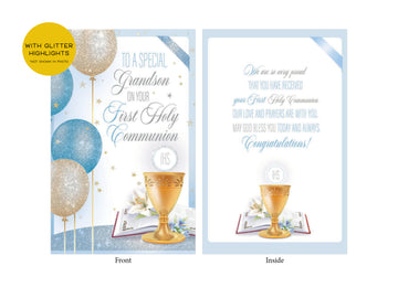 Communion Card - Grandson