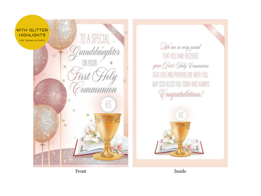 Communion Card - Granddaughter