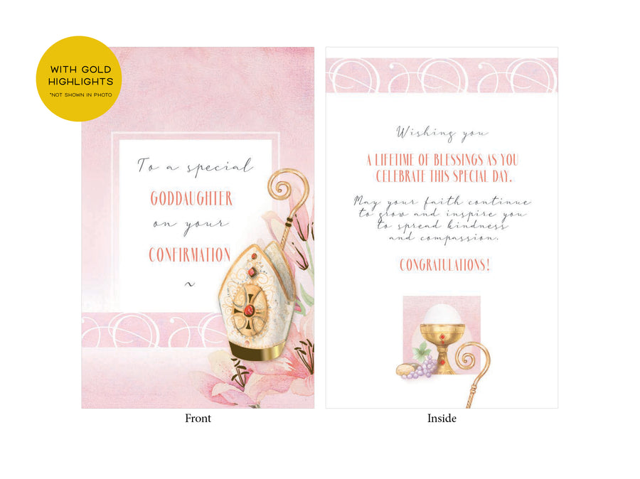 Confirmation Card - Goddaughter