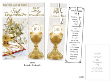 Communion Card With Bookmark