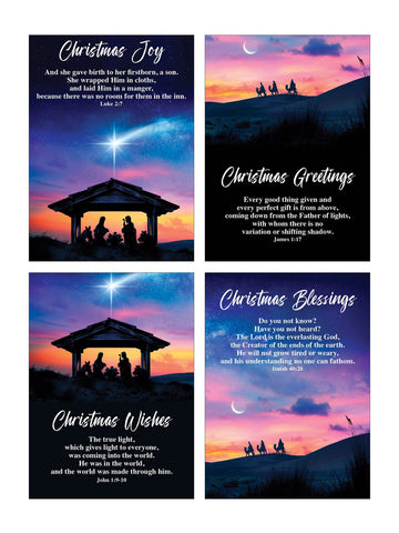 Budget Christmas Cards 8 Pack