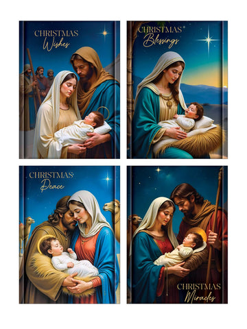 Budget Christmas Cards 8 Pack