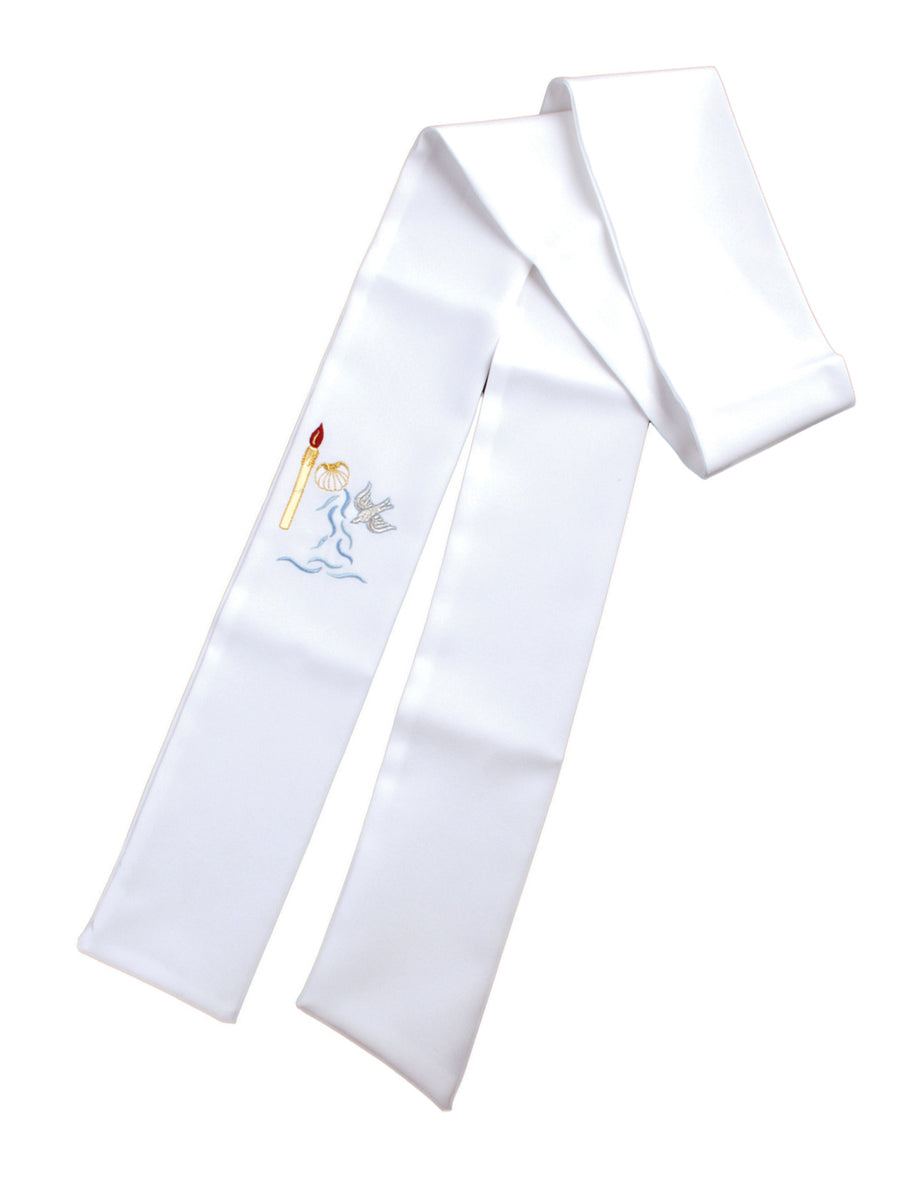 Baptismal Stole Adult - Embroidered