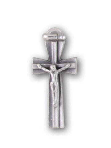 Plain Silver Crucifix 40mm