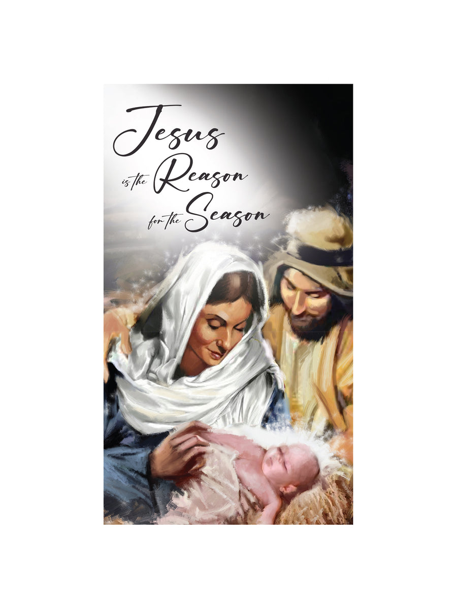 'Jesus Is The Reason For The Season' Christmas Holy Card