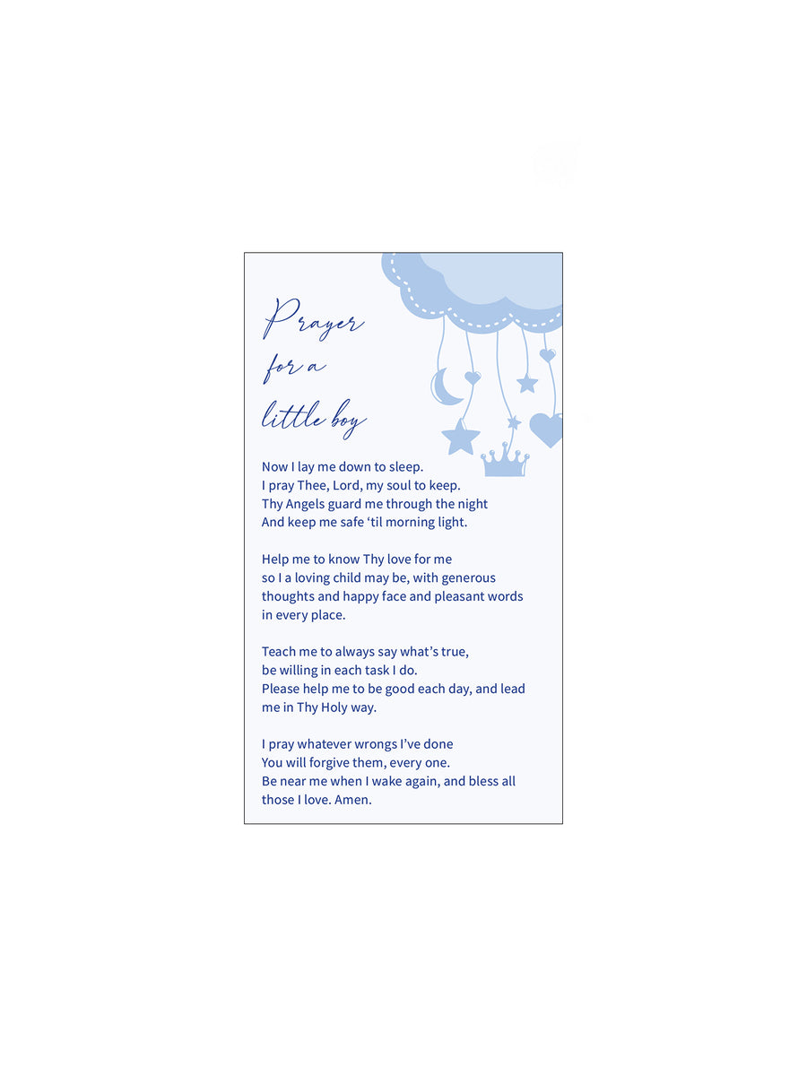 'Prayer For A Little Boy' Themed Holy Cards