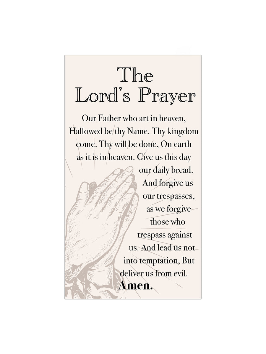 'The Lord's Prayer' Themed Holy Cards