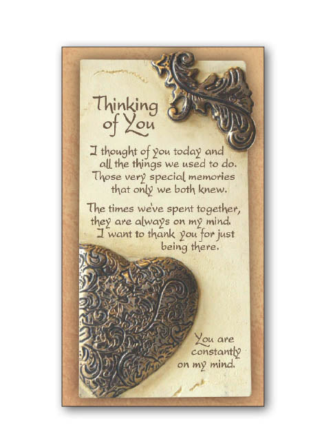 Thinking Of You Holy Card