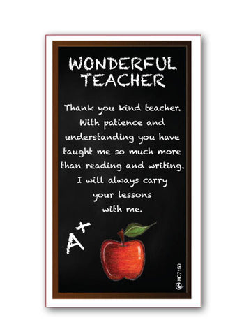 Teacher Holy Card