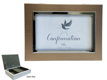 Confirmation Keepsake Box - Brown