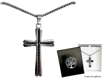 Cross & Necklace - Stainless Steel