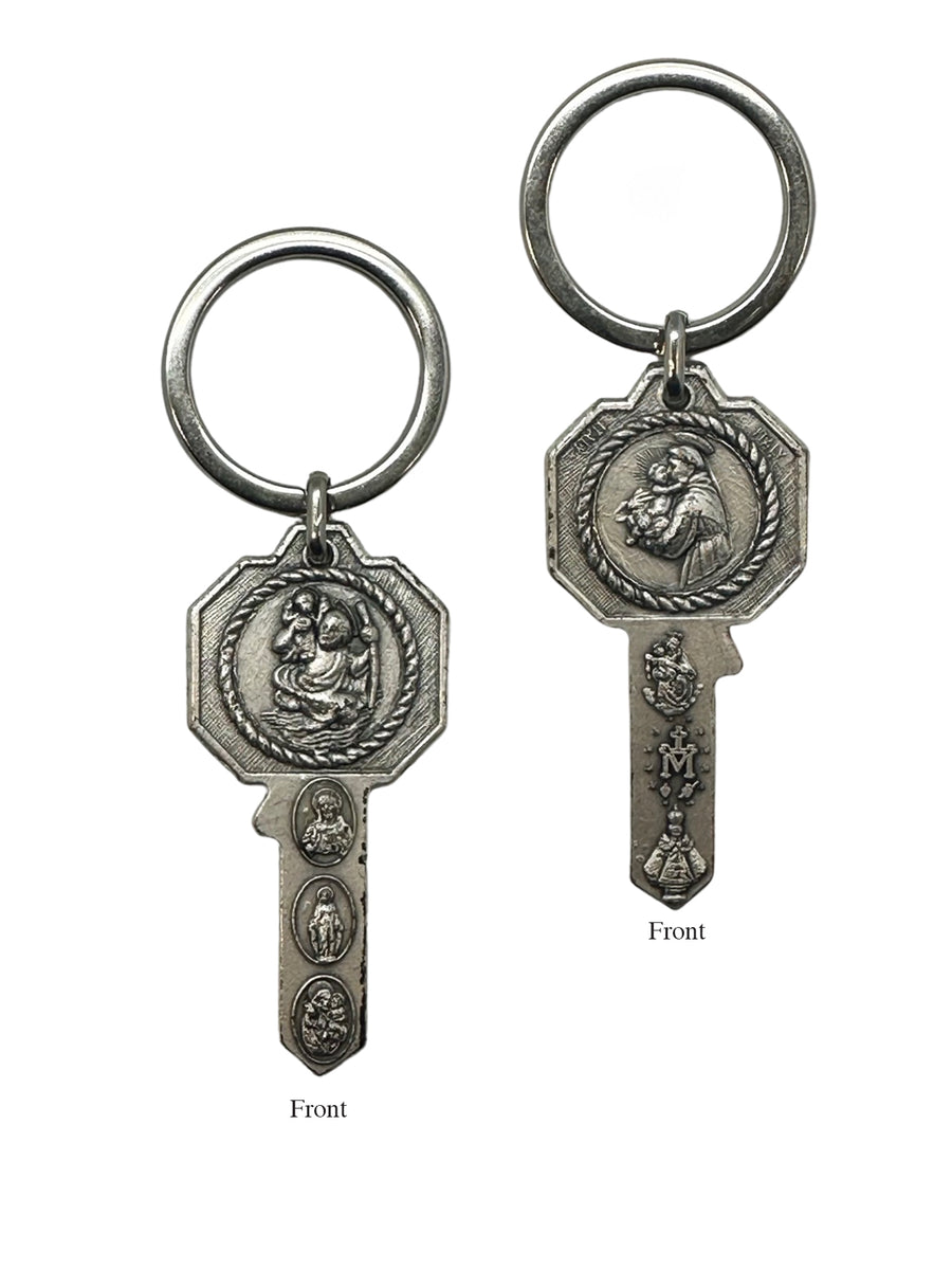 St. Anthony Keyring - Key Shape