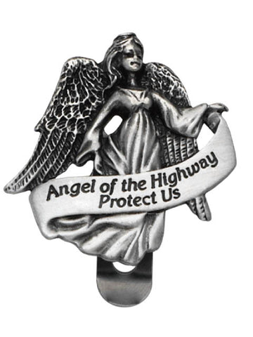 Angel of the Highway Pewter Visor Clip