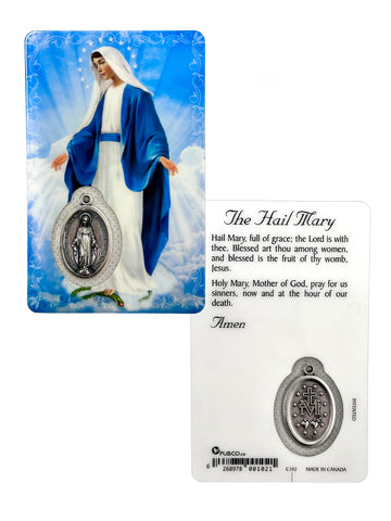 Miraculous Laminated Prayer Card