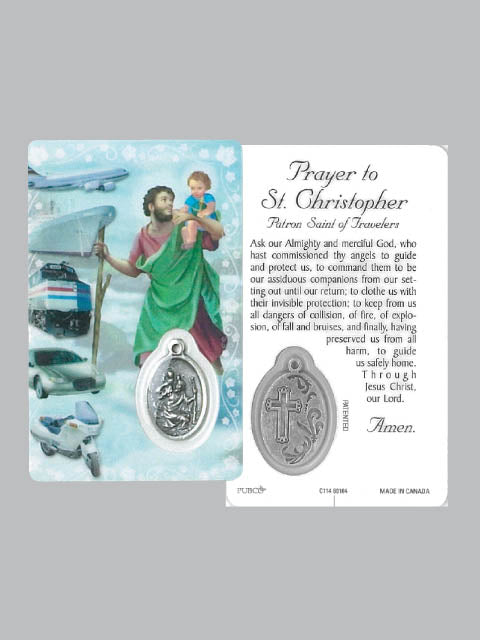 St. Christopher Laminated Prayer Card