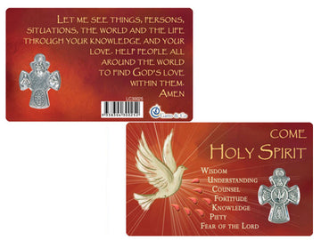 Confirmation Laminated Prayer Card & Cross