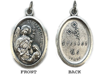 Angel Gabriel Silver Oxide Medal