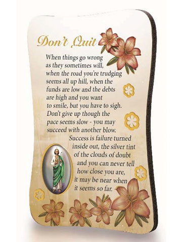 Inspirational Fridge Magnet - Don't Quit