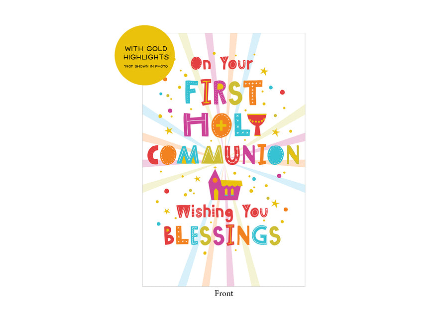 On Your First Communion Card