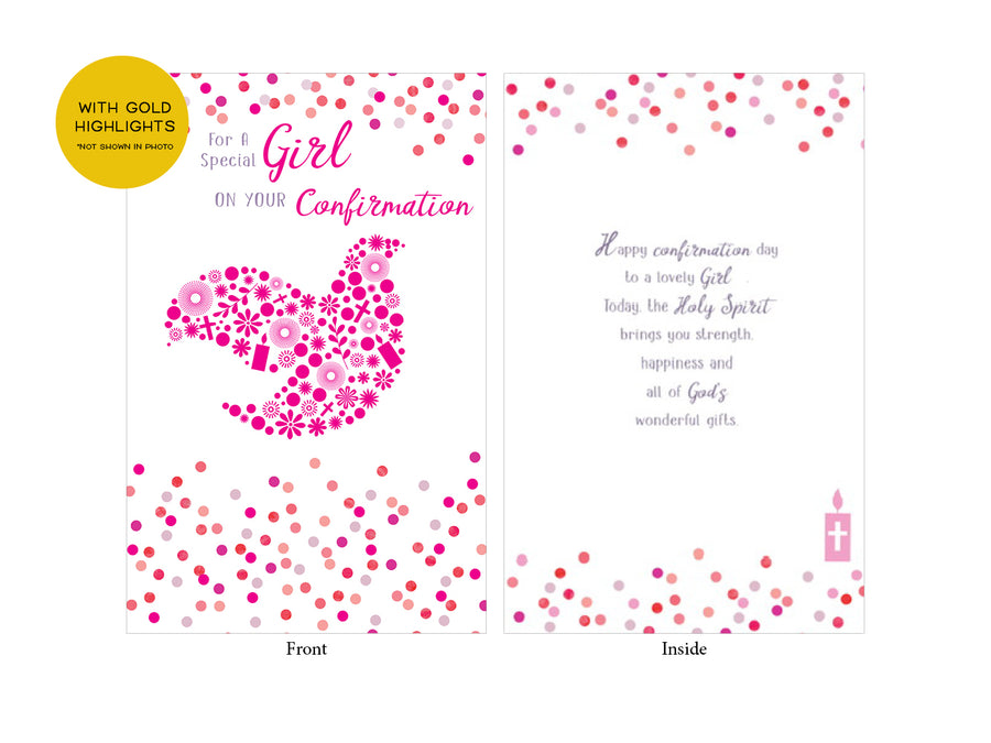 Confirmation Card - Girl