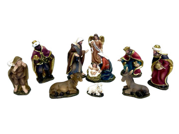 Nativity Set Resin - 11 Pieces 75mm