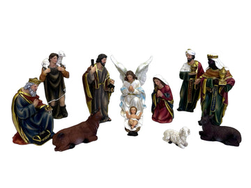 Nativity Set Resin - 11 Pieces 100mm