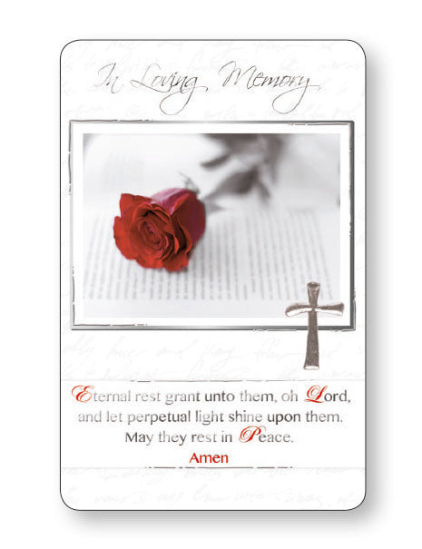 In Loving Memory Laminated Prayer Card